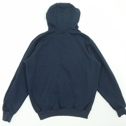 Lonsdale Mens Blue Cotton Pullover Hoodie Size S