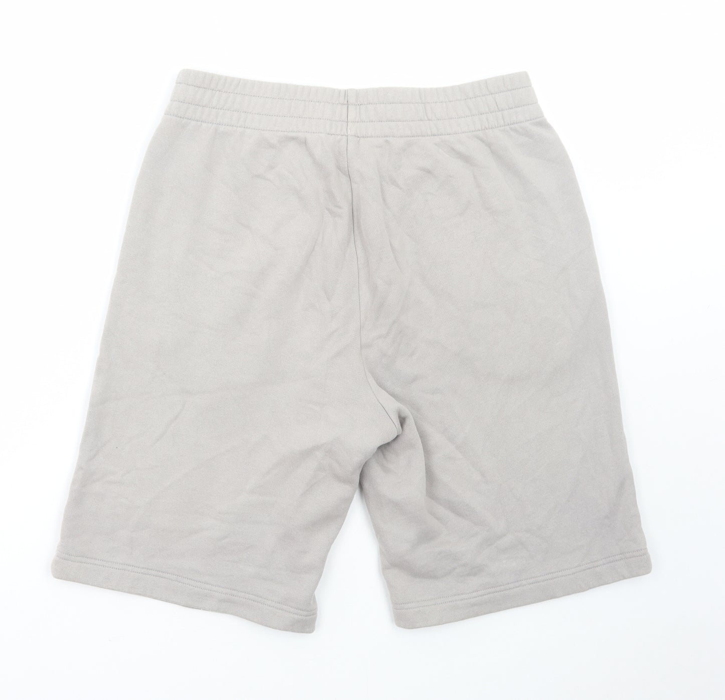 Emporio Armani Mens Grey Cotton Sweat Shorts Size M L10 in Regular Drawstring