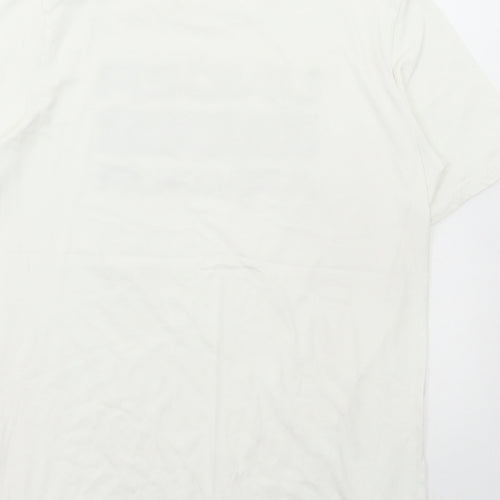 Under armour Mens White Polyester T-Shirt Size S Round Neck