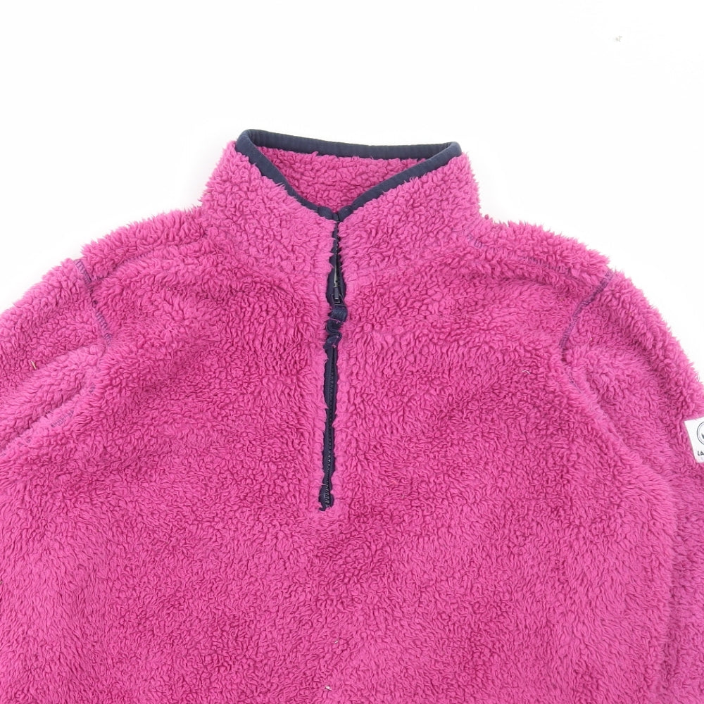 Lazy Jacks Womens Purple Polyester Pullover Sweatshirt Size 12 Zip