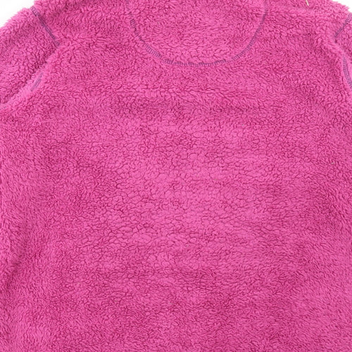 Lazy Jacks Womens Purple Polyester Pullover Sweatshirt Size 12 Zip