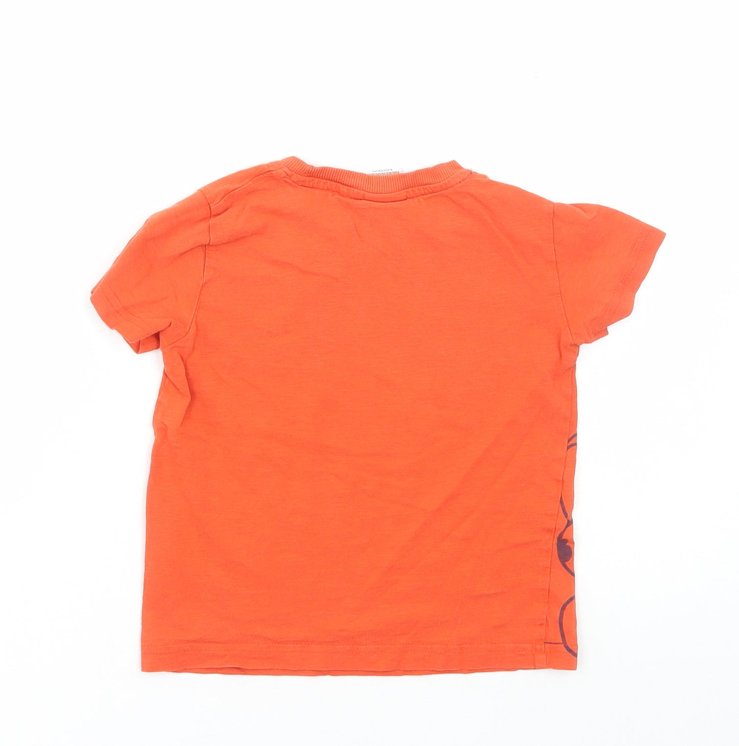 NEXT Boys Red Cotton Basic T-Shirt Size 3-4 Years Round Neck Pullover - Paw Patrol