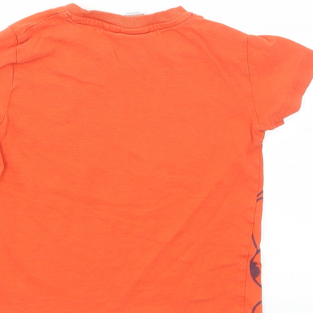 NEXT Boys Red Cotton Basic T-Shirt Size 3-4 Years Round Neck Pullover - Paw Patrol