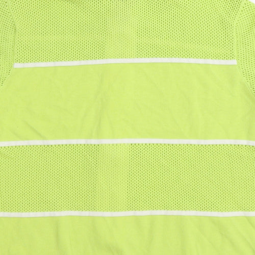 Chicos Womens Green High Neck 100% Cotton Full Zip Jumper Size M