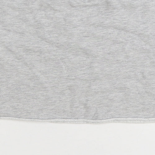 NEXT Girls Grey Cotton Pullover Sweatshirt Size 8 Years Pullover - Unicorn Cropped