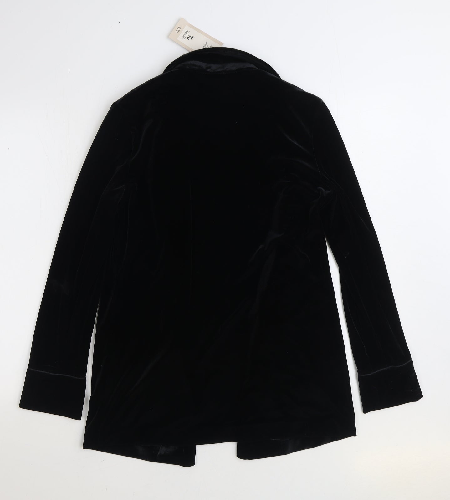 TU Womens Black Jacket Blazer Size 8
