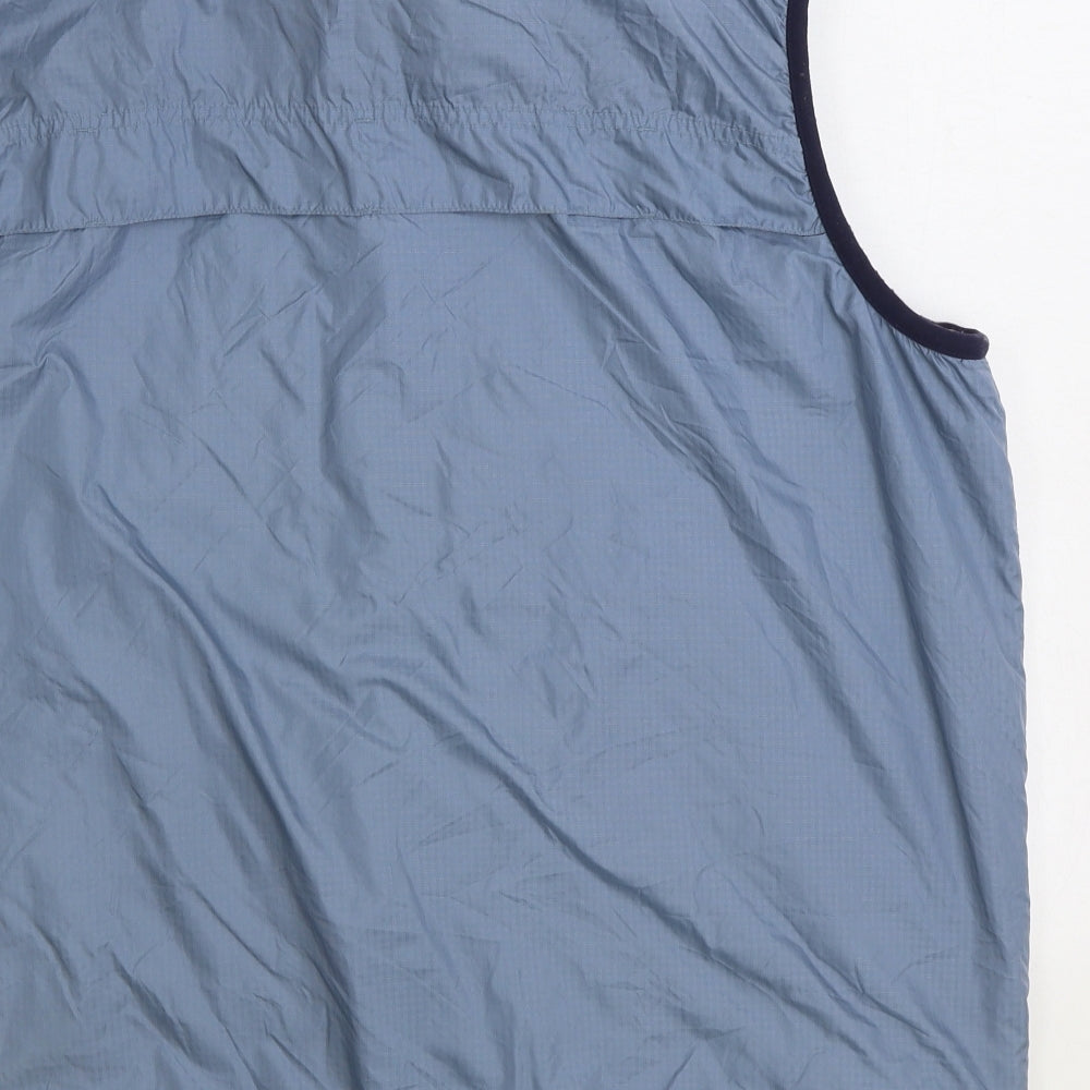 Polo Sport Mens Blue Gilet Jacket Size L Zip