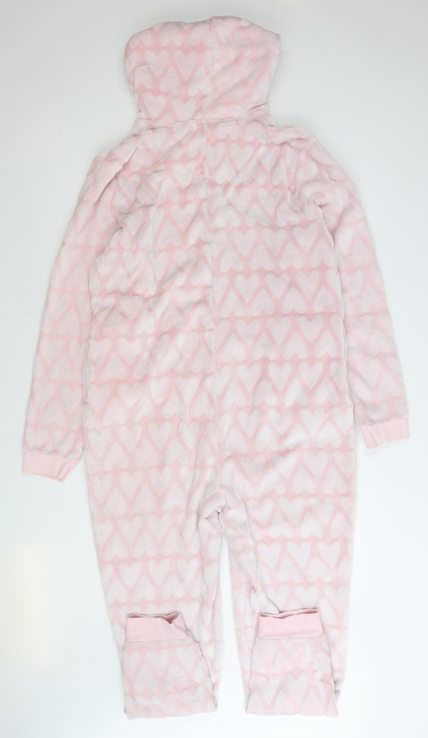 Cozy Nights Womens Pink Geometric Polyester Top One Piece Size 14 Zip