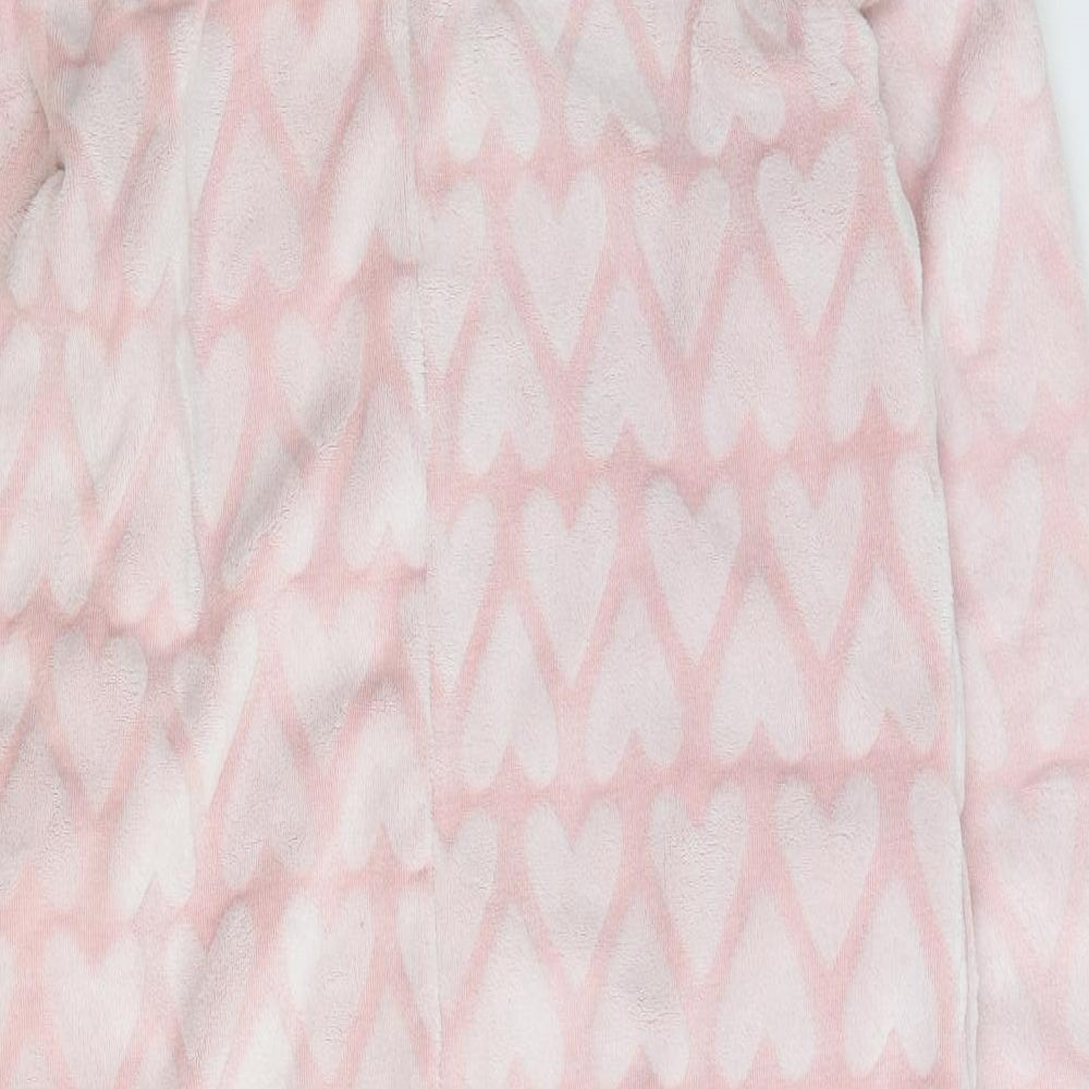 Cozy Nights Womens Pink Geometric Polyester Top One Piece Size 14 Zip