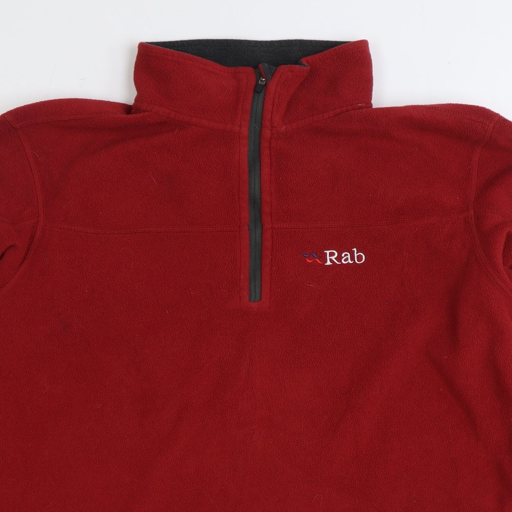 RAB Mens Red Jacket Size L Zip