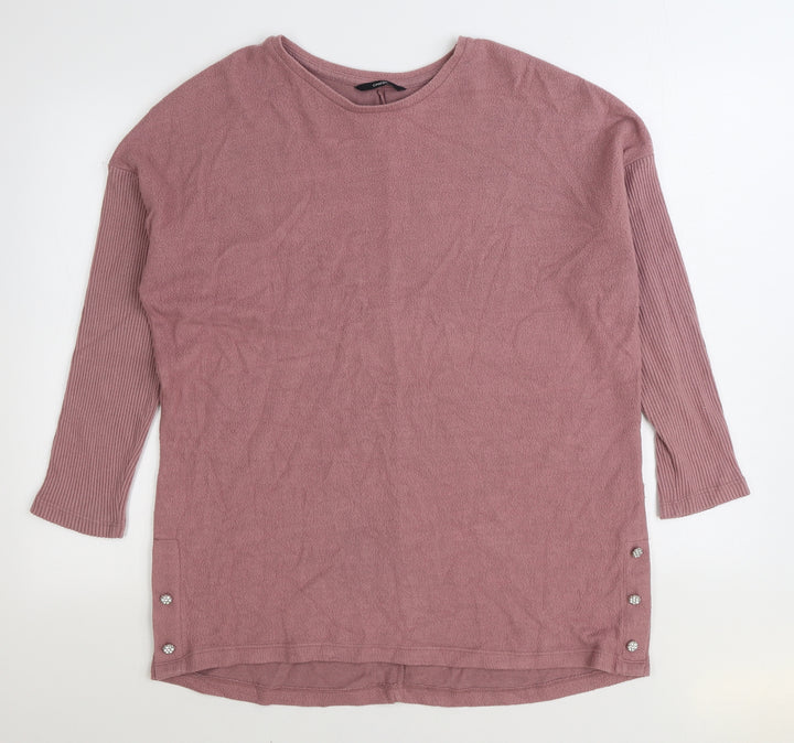 George Womens Pink Viscose Pullover Sweatshirt Size M Pullover