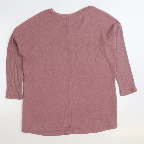 George Womens Pink Viscose Pullover Sweatshirt Size M Pullover