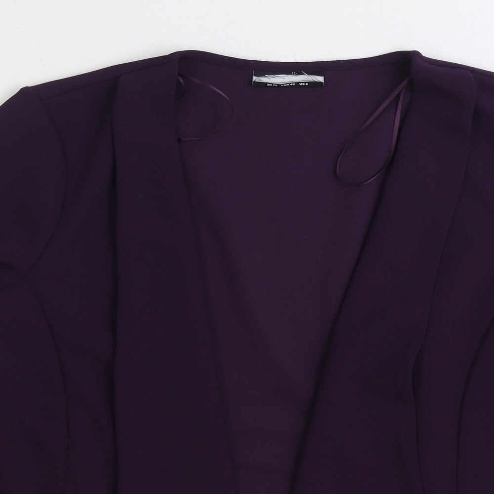 Wallis Womens Purple Jacket Blazer Size 12