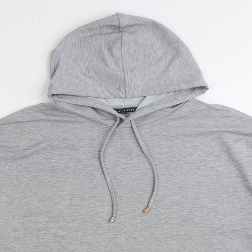 Love Leisure Womens Grey Polyester Pullover Hoodie Size 22 Pullover