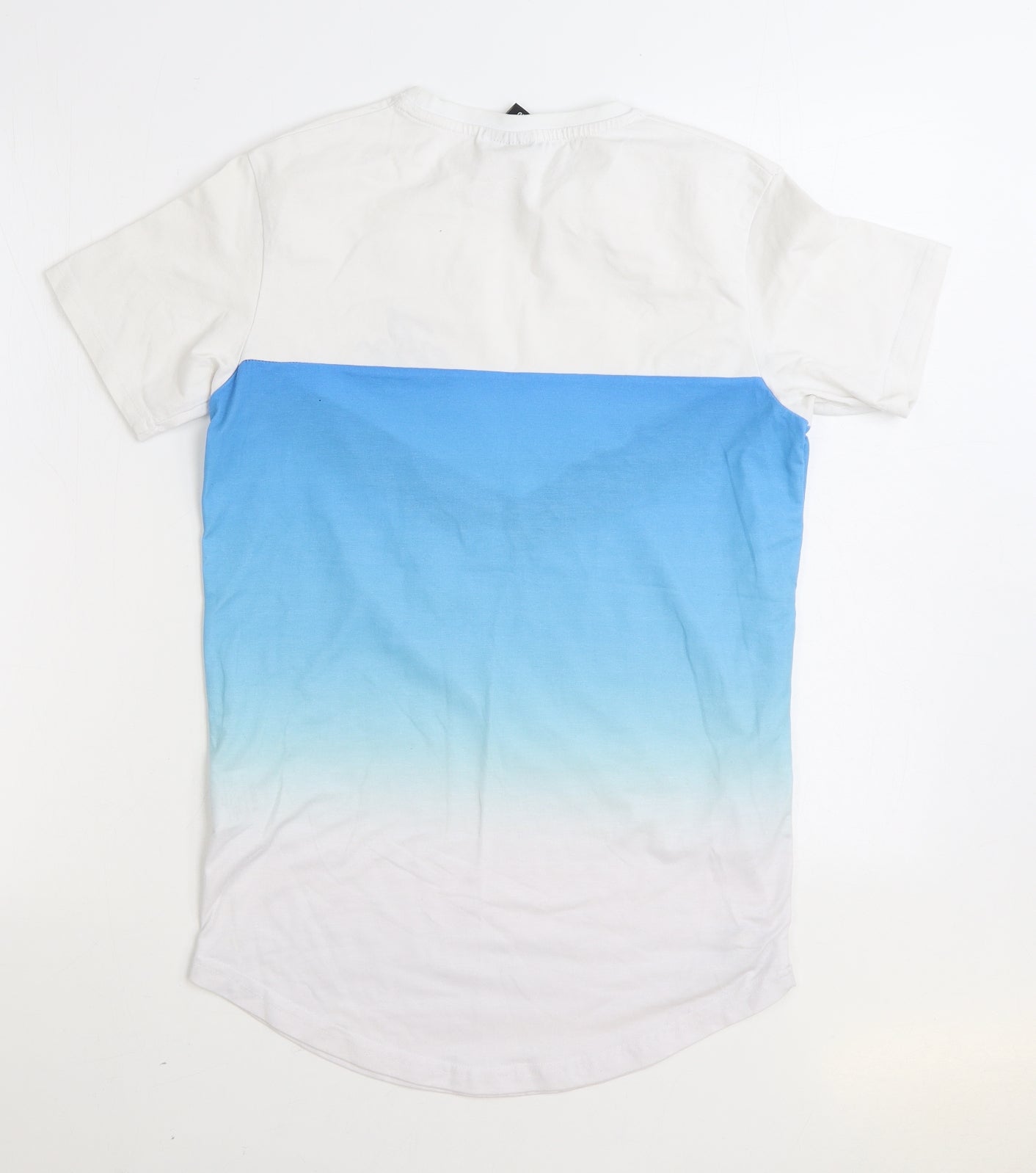 Bee Inspired Mens Blue Cotton T-Shirt Size S Round Neck