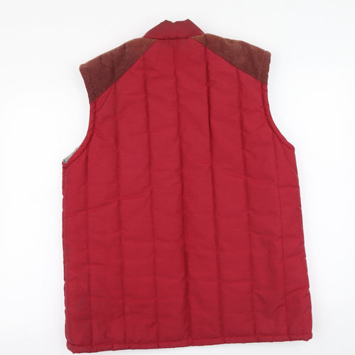 Snowgoose Womens Red Gilet Coat Size M Zip