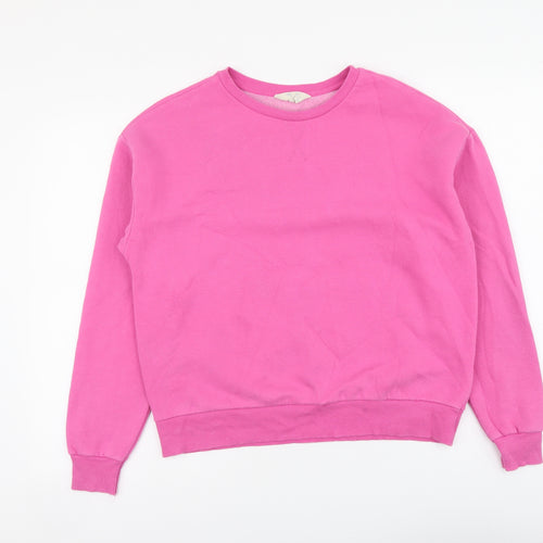 Primark Womens Pink Cotton Pullover Sweatshirt Size S Pullover