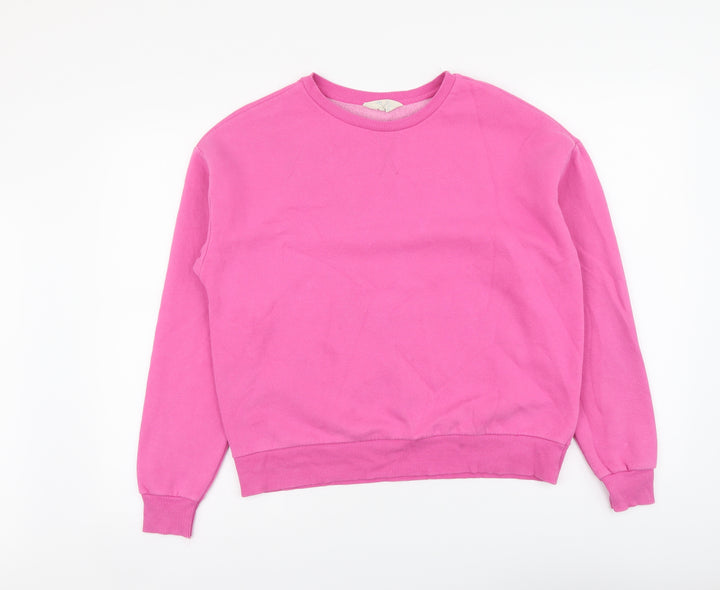 Primark Womens Pink Cotton Pullover Sweatshirt Size S Pullover