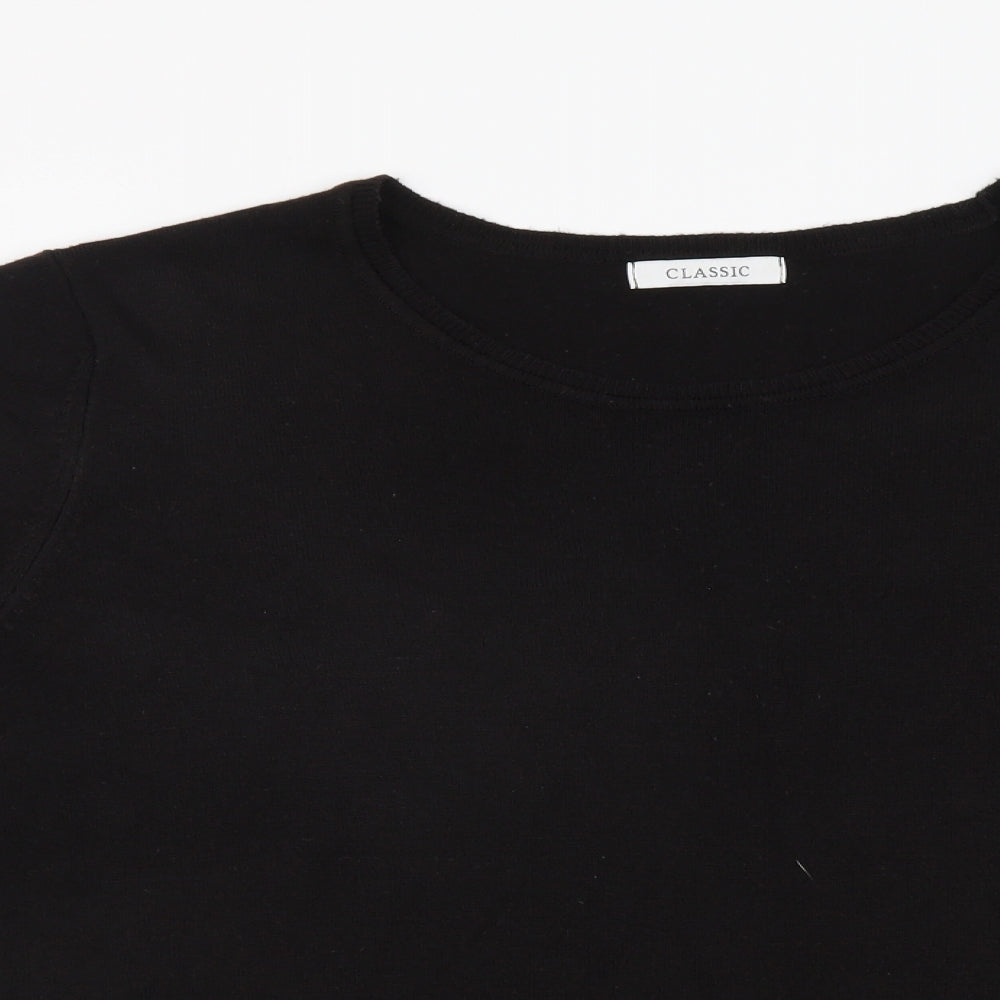 Marks and Spencer Womens Brown Round Neck Acrylic Pullover Jumper Size 24
