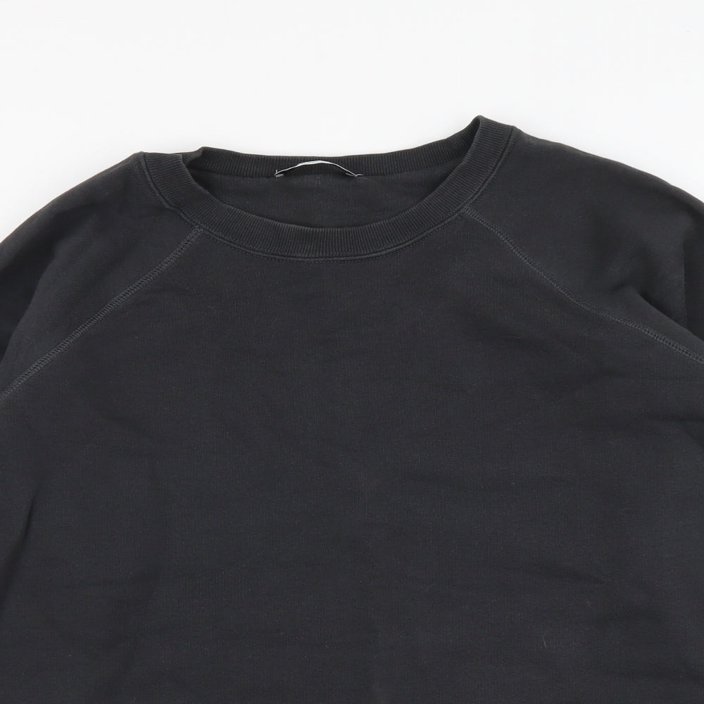 Zara Womens Grey Cotton Pullover Sweatshirt Size S Pullover