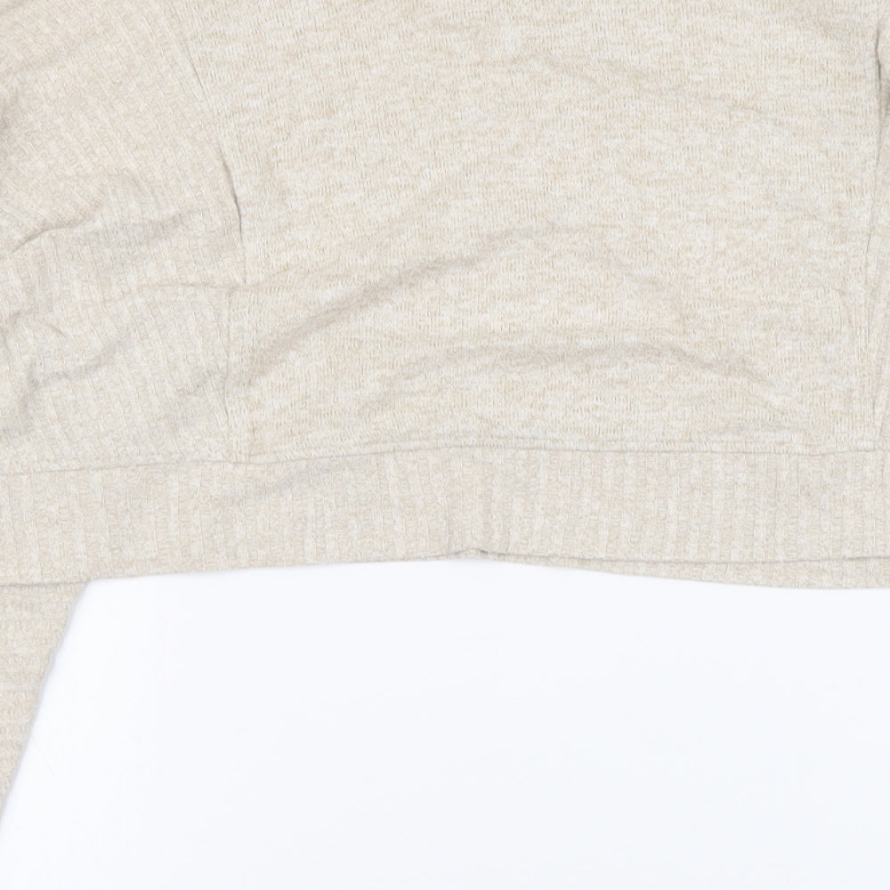 IVY PARK Womens Beige Viscose Pullover Sweatshirt Size 2XS Pullover