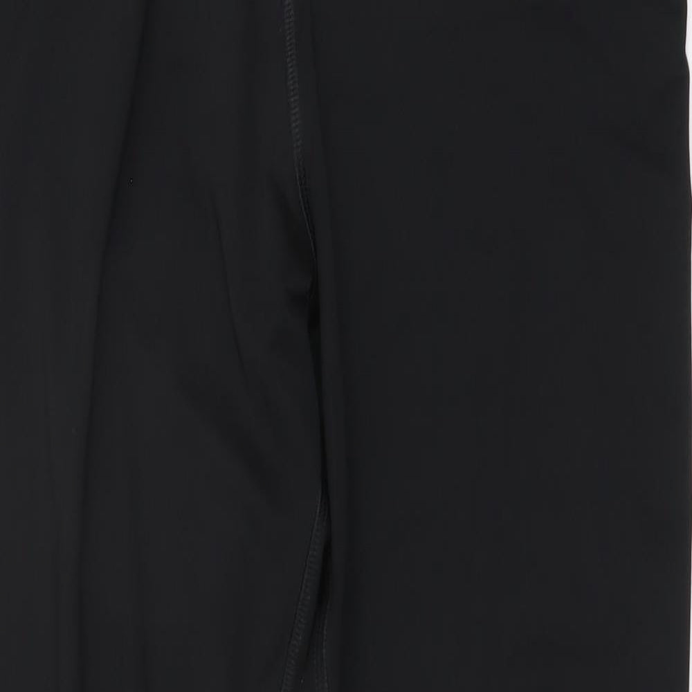 TU Womens Black Polyester Jogger Leggings Size 14 L27 in Regular Drawstring