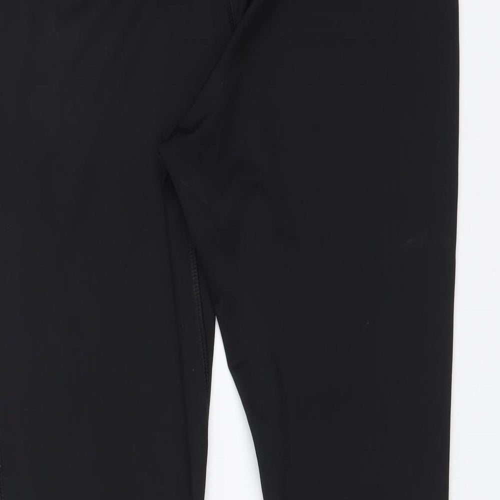 TU Womens Black Polyester Jogger Leggings Size 14 L27 in Regular Drawstring