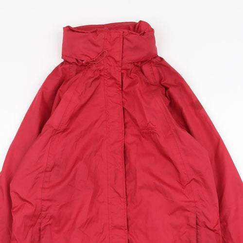 Peter Storm Womens Red Rain Coat Coat Size 10 Zip