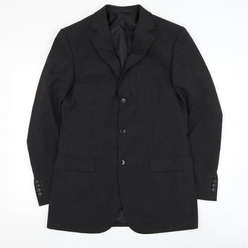 Marks and Spencer Mens Grey Polyester Jacket Suit Jacket Size 38