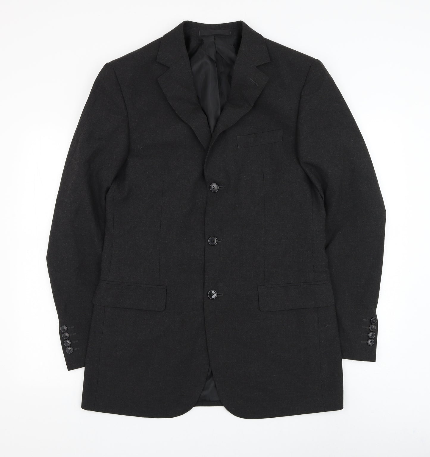 Marks and Spencer Mens Grey Polyester Jacket Suit Jacket Size 38