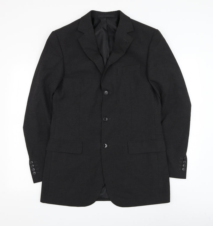 Marks and Spencer Mens Grey Polyester Jacket Suit Jacket Size 38