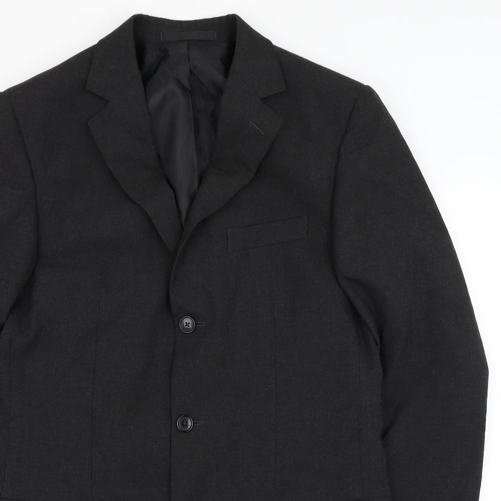 Marks and Spencer Mens Grey Polyester Jacket Suit Jacket Size 38
