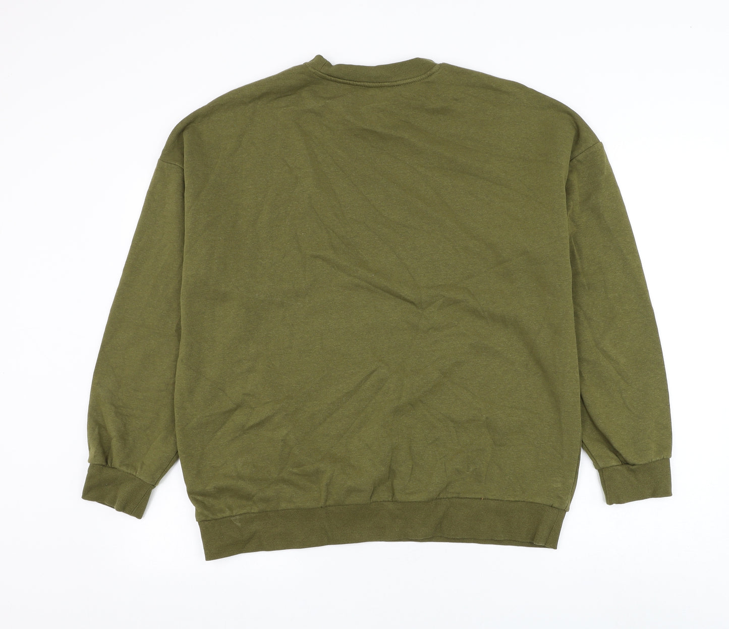 George Womens Green Cotton Pullover Sweatshirt Size 12 Pullover