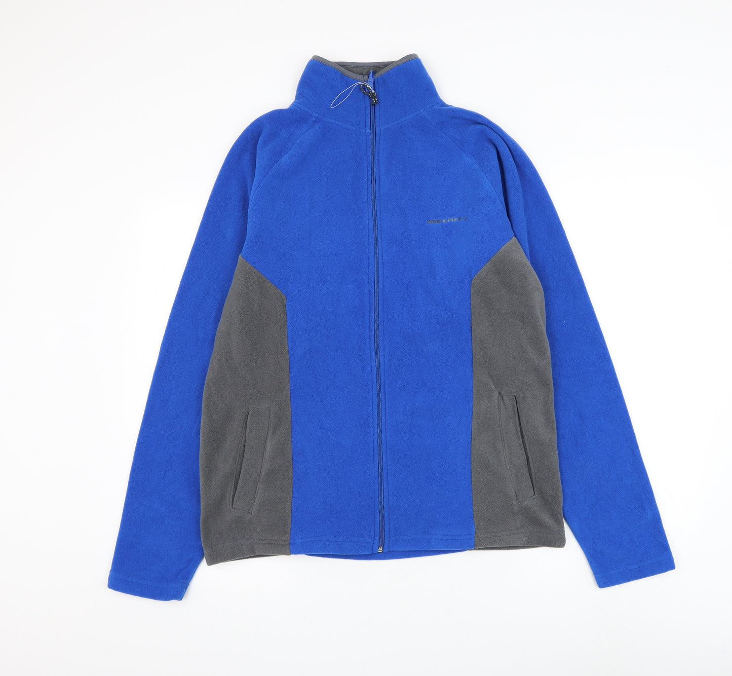 Nordic Alpine Mens Blue Polyester Full Zip Sweatshirt Size M