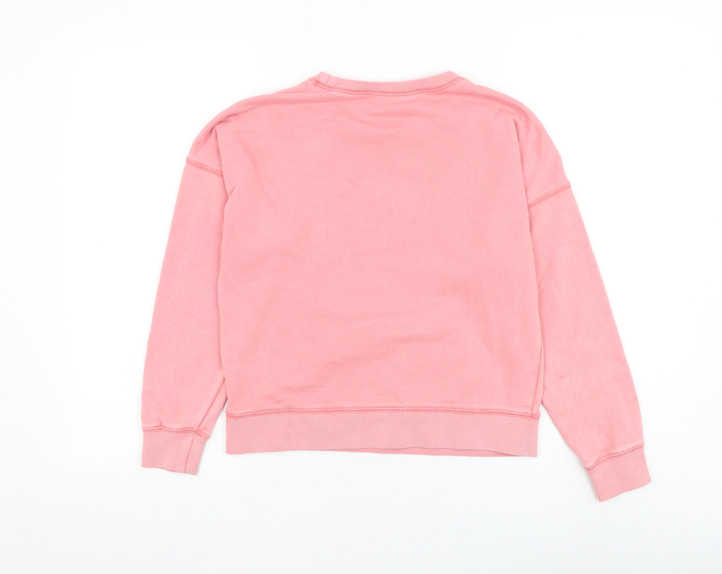 Gap Girls Pink Cotton Pullover Sweatshirt Size 10 Years Pullover - Star