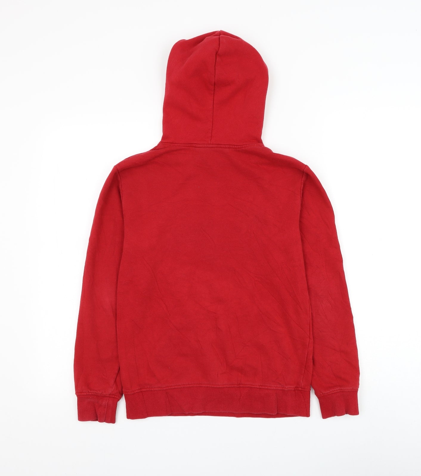 H&M Boys Red Cotton Pullover Hoodie Size 11-12 Years Pullover - Select Player Christmas