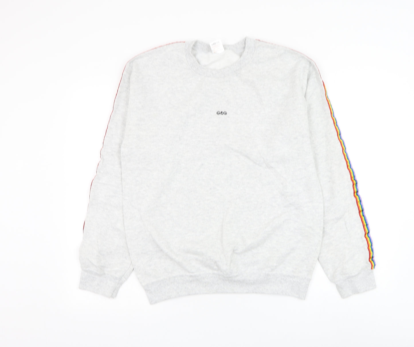 G&G Womens Grey Polyester Pullover Sweatshirt Size S Pullover
