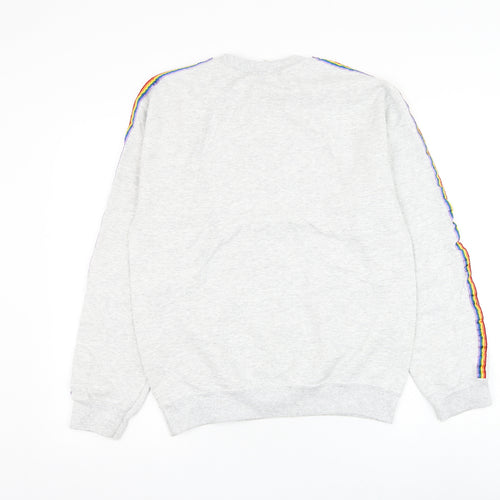 G&G Womens Grey Polyester Pullover Sweatshirt Size S Pullover