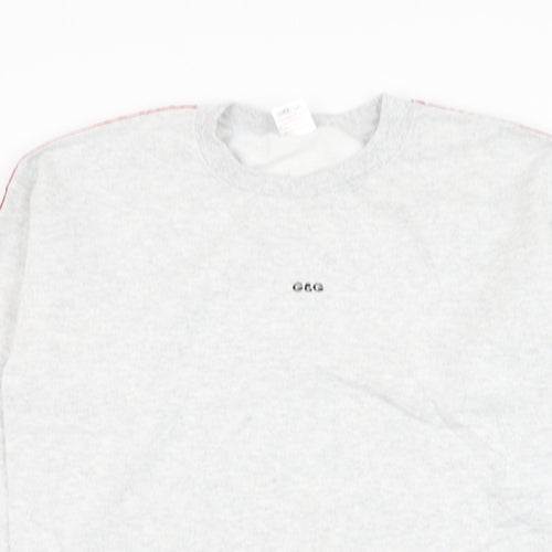 G&G Womens Grey Polyester Pullover Sweatshirt Size S Pullover
