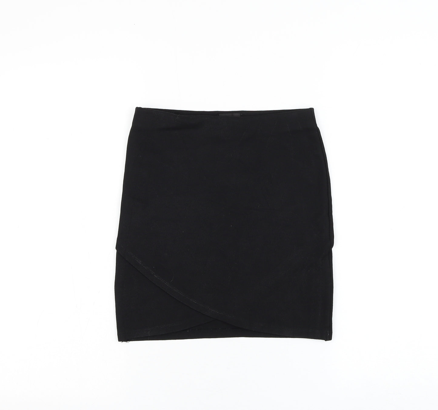 Topshop Womens Black Viscose Mini Skirt Size 6