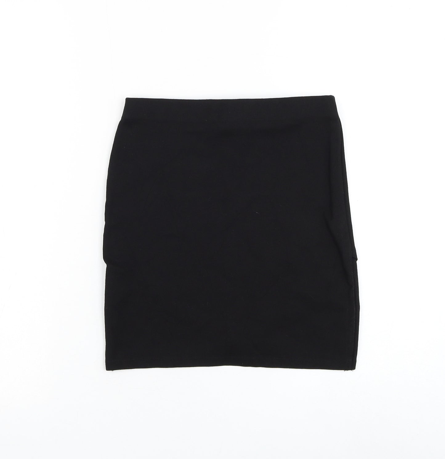 Topshop Womens Black Viscose Mini Skirt Size 6