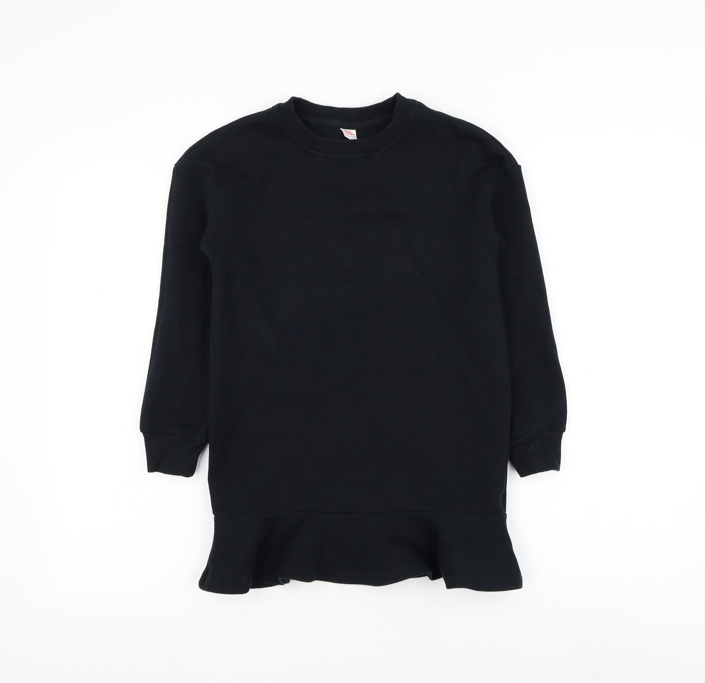 Baleno Girls Black Cotton Pullover Sweatshirt Size 10-11 Years Pullover