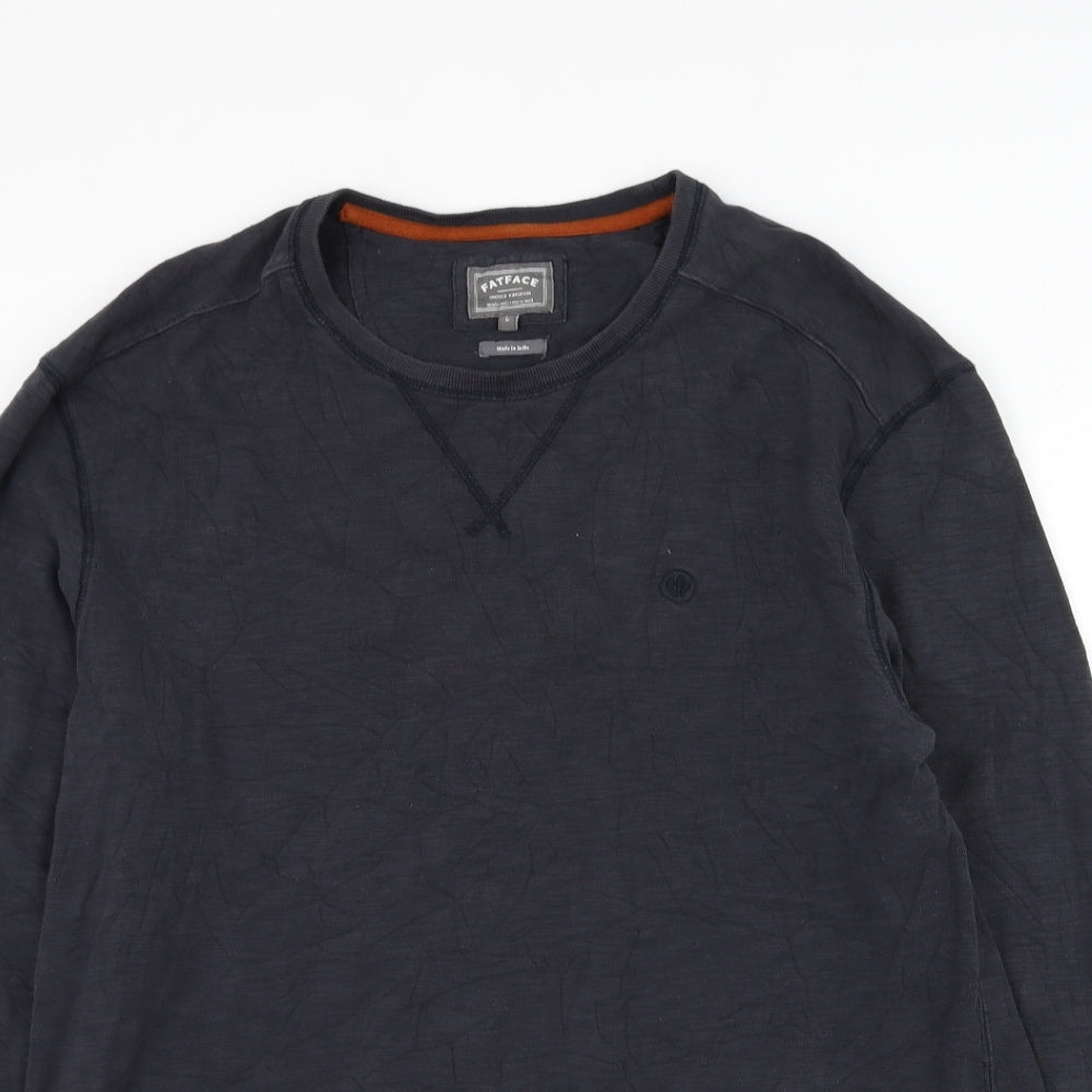 Fat Face Mens Grey Cotton Pullover Sweatshirt Size L