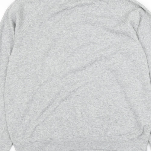 Rail Mens Grey Polyester Pullover Sweatshirt Size M