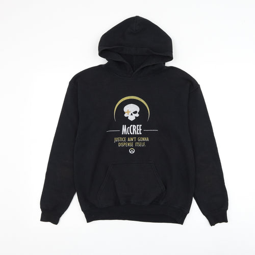 Gildan Boys Black Cotton Pullover Hoodie Size L Pullover - McCree