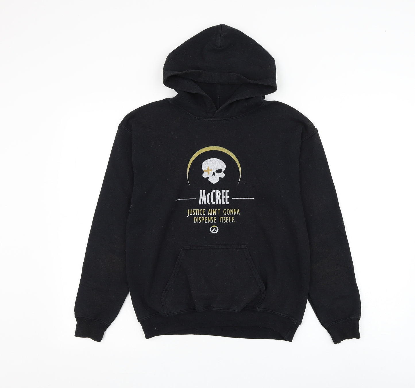 Gildan Boys Black Cotton Pullover Hoodie Size L Pullover - McCree