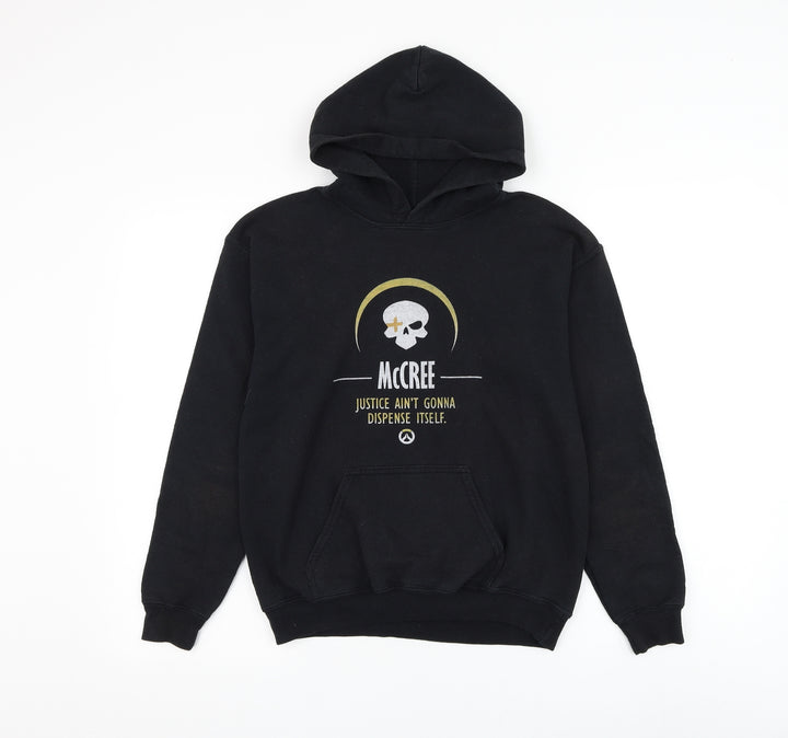 Gildan Boys Black Cotton Pullover Hoodie Size L Pullover - McCree