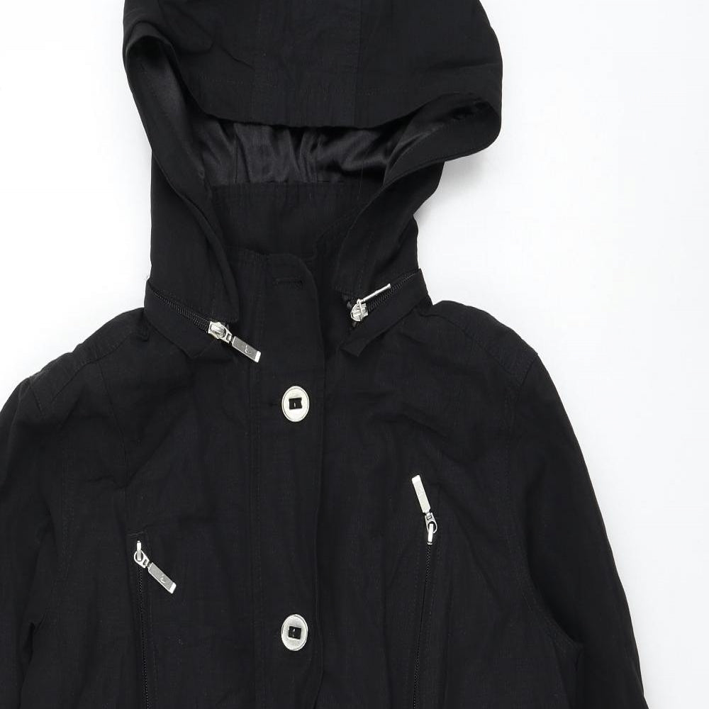 Per Una Womens White Parka Coat Size 14 Zip