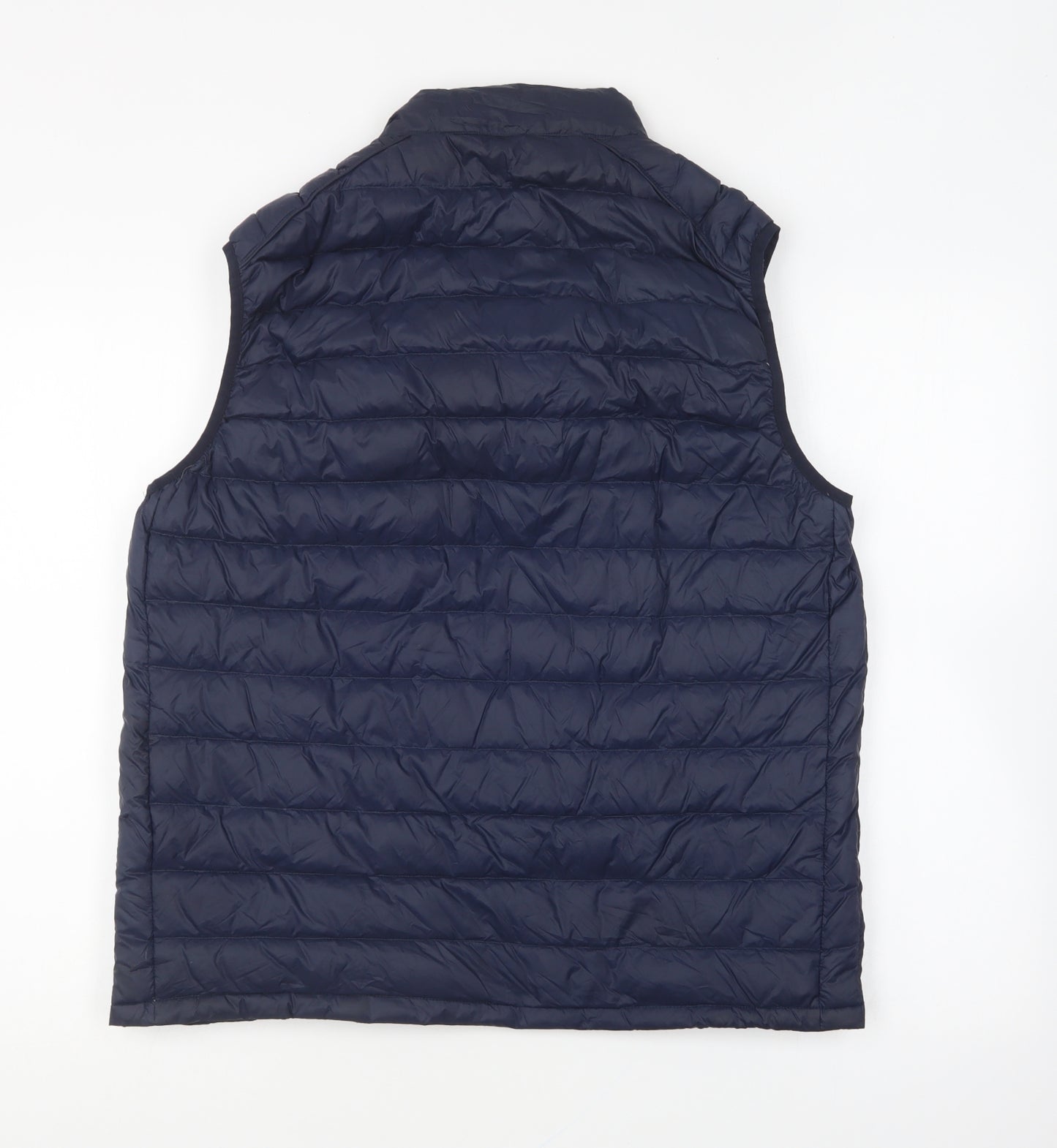 Marks and Spencer Mens Blue Gilet Jacket Size L Zip