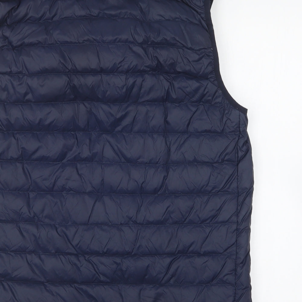 Marks and Spencer Mens Blue Gilet Jacket Size L Zip